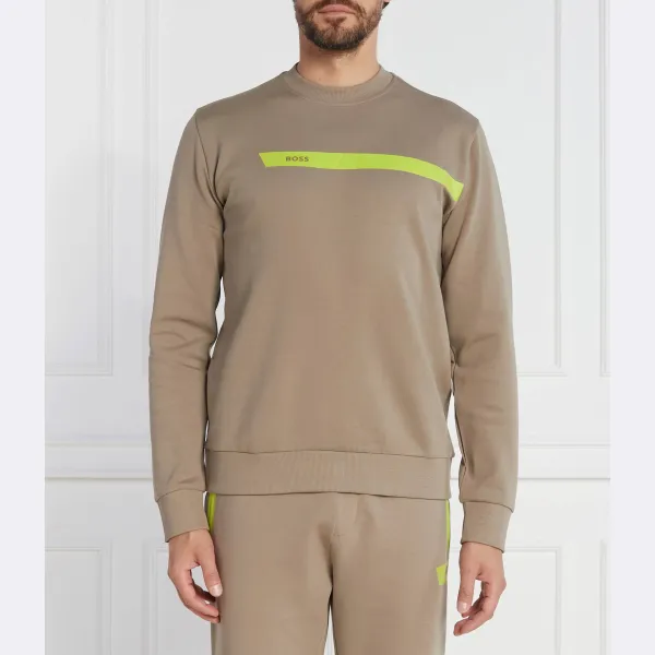 Толстовка Salbo 1 стандартного кроя Boss, бежевый 
Толстовка Salbo 1 стандартного кроя Boss, бежевый