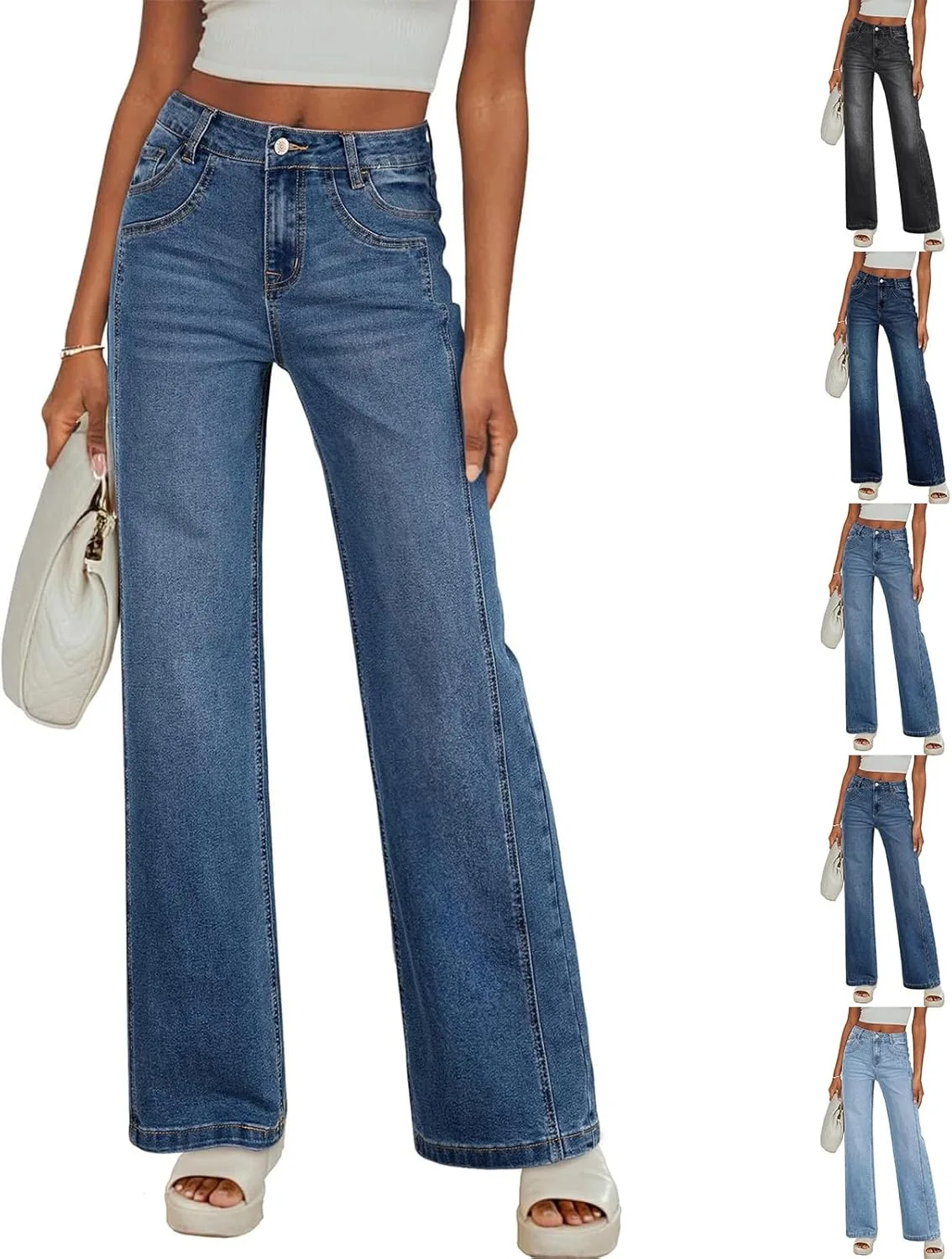 Женские джинсы wide leg с высокой посадкой, мешковатые, stretchy
Женские джинсы wide leg с высокой посадкой, мешковатые, stretchy