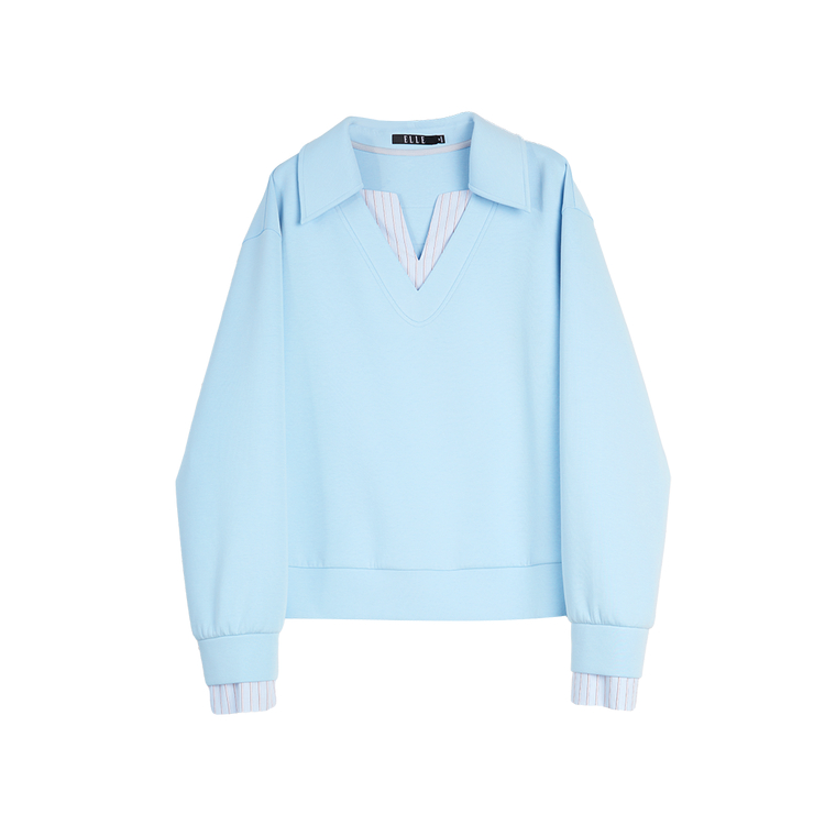 ELLE Свитшот Women's Blue Lapel Moderate Mock Two Piece, Синий, ELLE Свитшот Women's Blue Lapel Moderate Mock Two Piece
ELLE Свитшот Women's Blue Lapel Moderate Mock Two Piece, Синий, ELLE Свитшот Women's Blue Lapel Moderate Mock Two Piece
