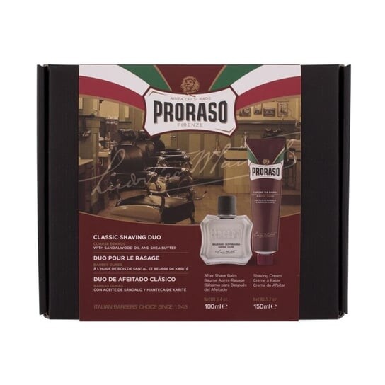 Набор косметики для бритья, 2 шт. Proraso Duo Pack
Набор косметики для бритья, 2 шт. Proraso Duo Pack