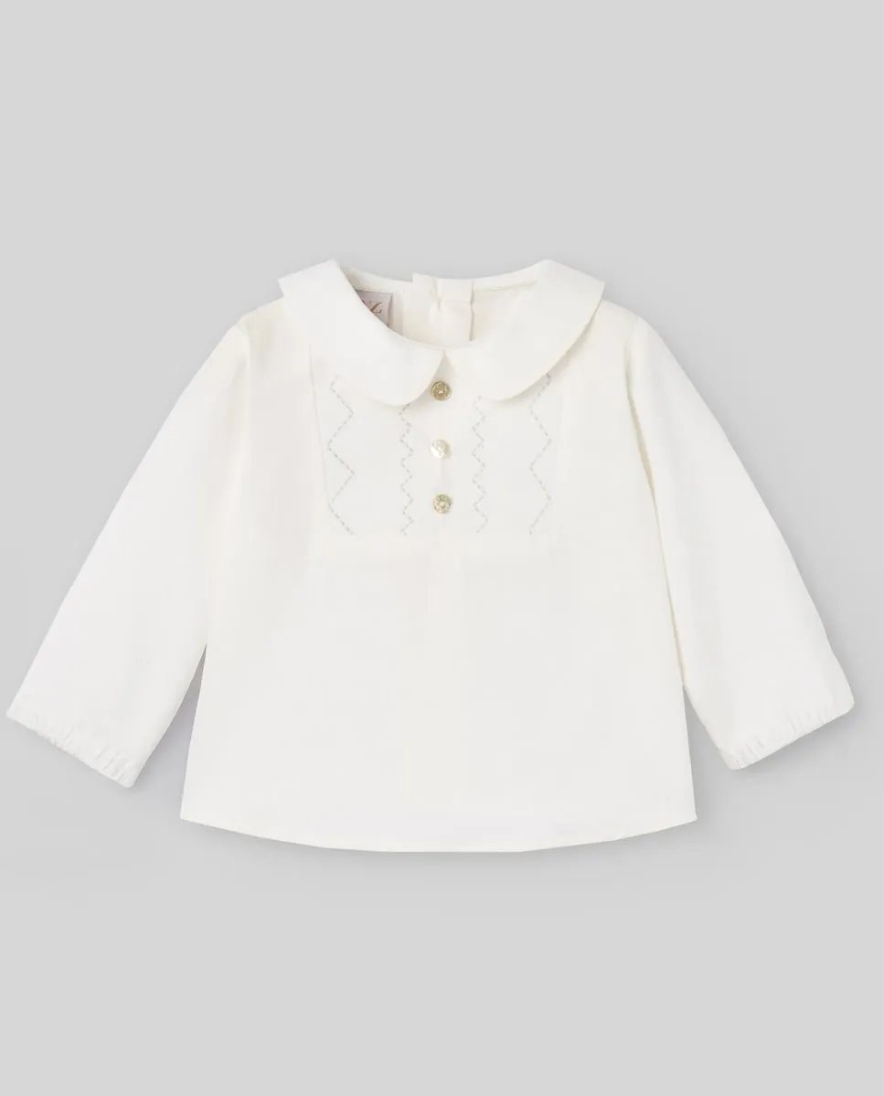 Детская блузка с вышивкой коллекции Семена Paz Rodríguez, пастельно-розовый
Детская блузка с вышивкой коллекции Семена Paz Rodríguez, пастельно-розовый