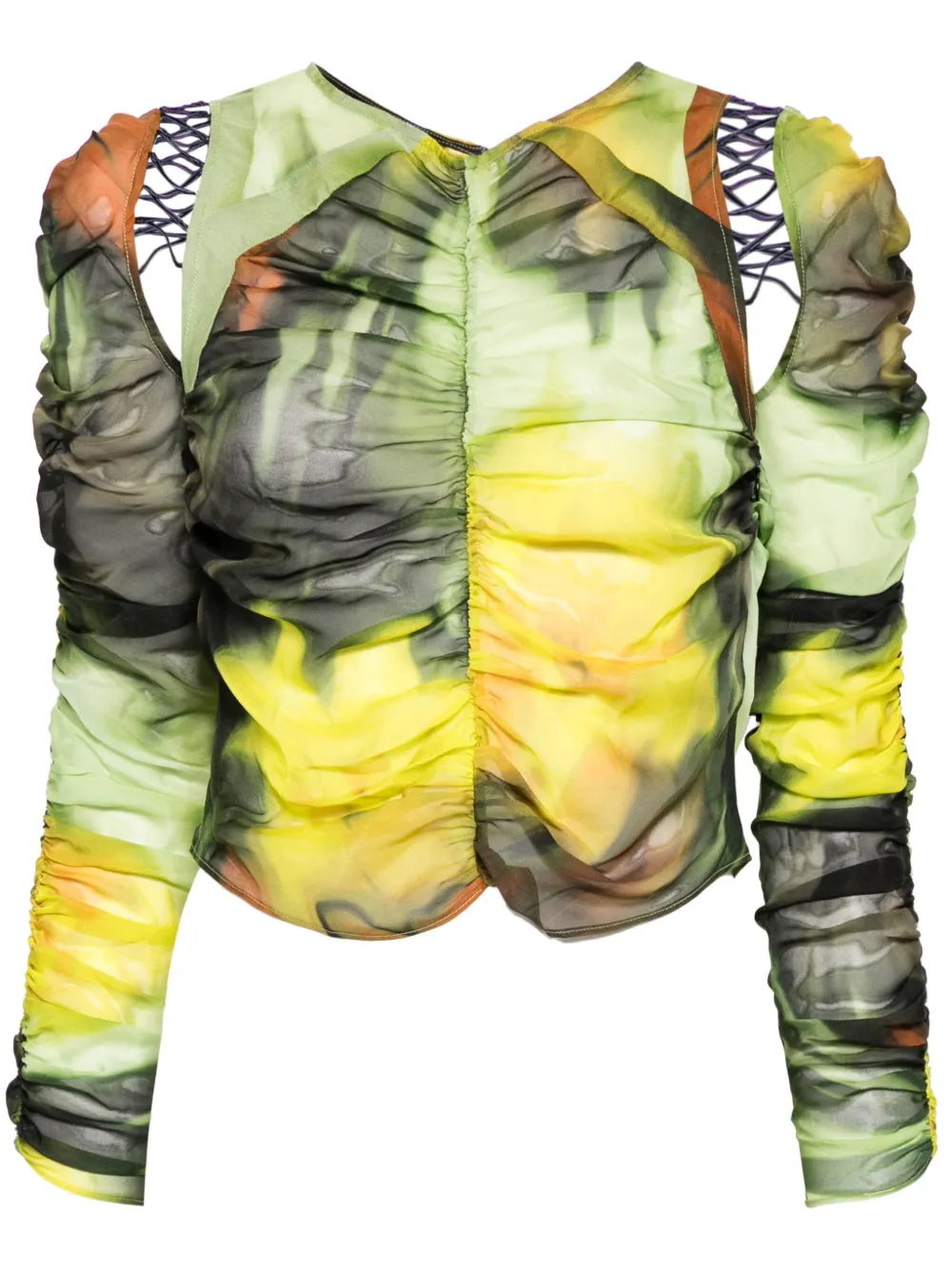 Топ Melting Boom Delilah со сборками Collina Strada, желтый
Топ Melting Boom Delilah со сборками Collina Strada, желтый