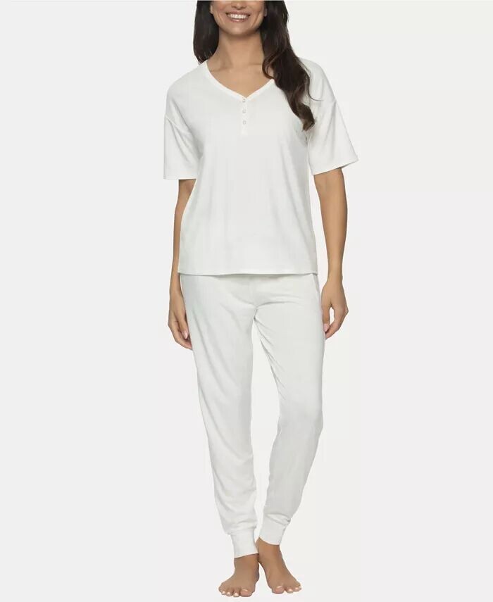 Женская Джесси 2 шт. Трикотажный комплект для отдыха из джерси Felina, белый
Женская Джесси 2 шт. Трикотажный комплект для отдыха из джерси Felina, белый