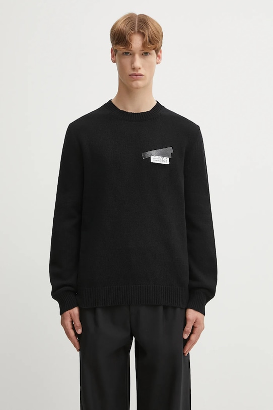 Шерстяной свитер Mm6 Maison Margiela, черный
Шерстяной свитер Mm6 Maison Margiela, черный