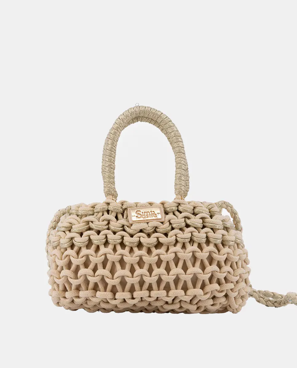 Маленькая сумка из плетеного хлопка и металлической веревки Simó Sastre, бежевый
Маленькая сумка из плетеного хлопка и металлической веревки Simó Sastre, бежевый