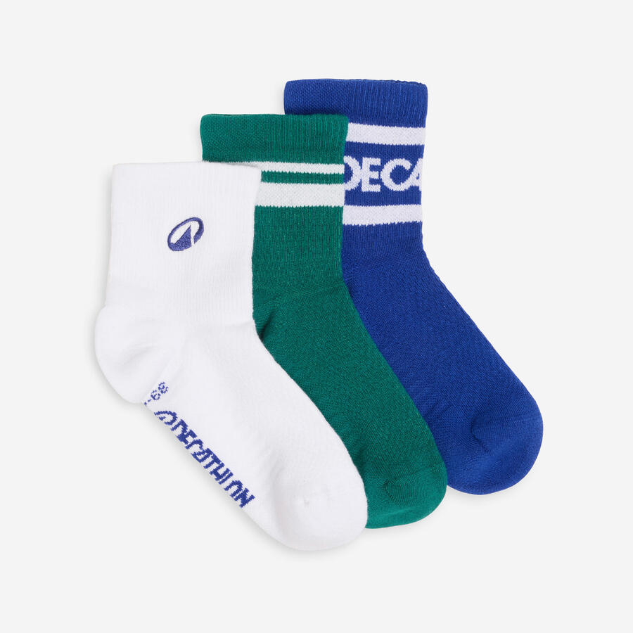 DECATHLON Низкие носки, 3 пары, синие/зеленые
DECATHLON Низкие носки, 3 пары, синие/зеленые