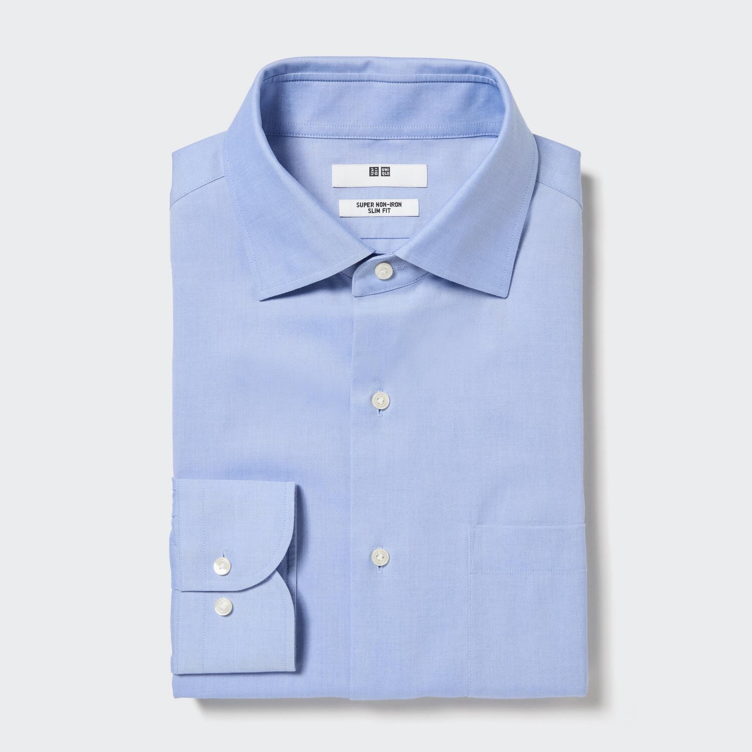 Рубашка UNIQLO Super Non Iron приталенного кроя, светло-синяя
Рубашка UNIQLO Super Non Iron приталенного кроя, светло-синяя