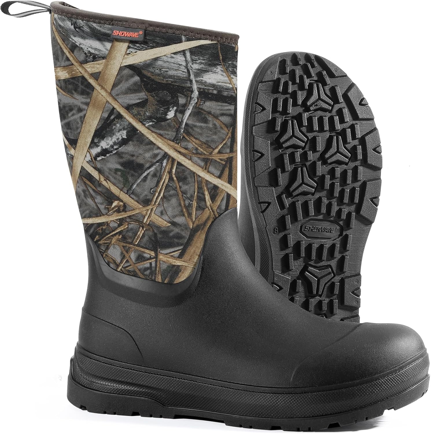Мужские резиновые сапоги Showave средней длины, водонепроницаемые утепленные прочные сапоги от грязи для работы, садоводства, охоты, фермерства и на открытом воздухе, Evos Camo
Мужские резиновые сапоги Showave средней длины, водонепроницаемые утепленные прочные сапоги от грязи для работы, садоводства, охоты, фермерства и на открытом воздухе, Evos Camo
