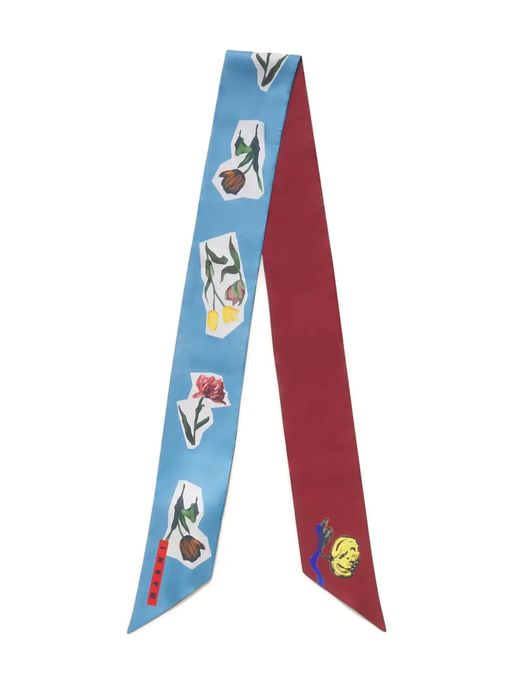 Шелковый платок с цветочным принтом Marni, синий
Шелковый платок с цветочным принтом Marni, синий