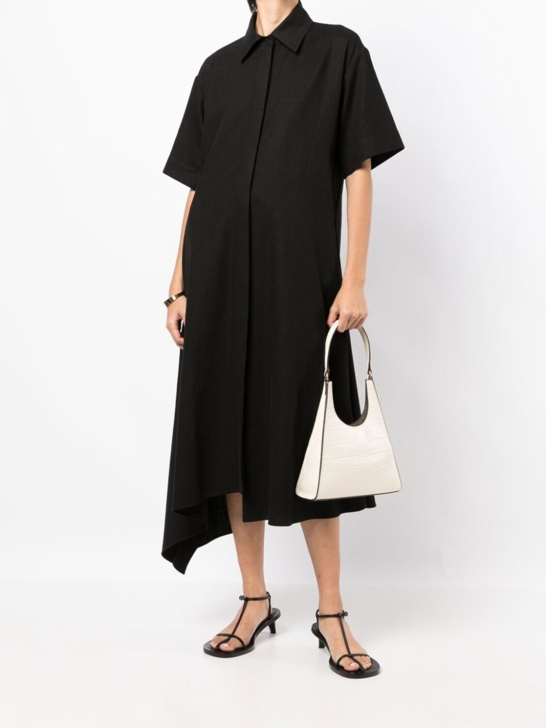 Goen.J платье-рубашка асимметричного кроя, черный
Goen.J платье-рубашка асимметричного кроя, черный