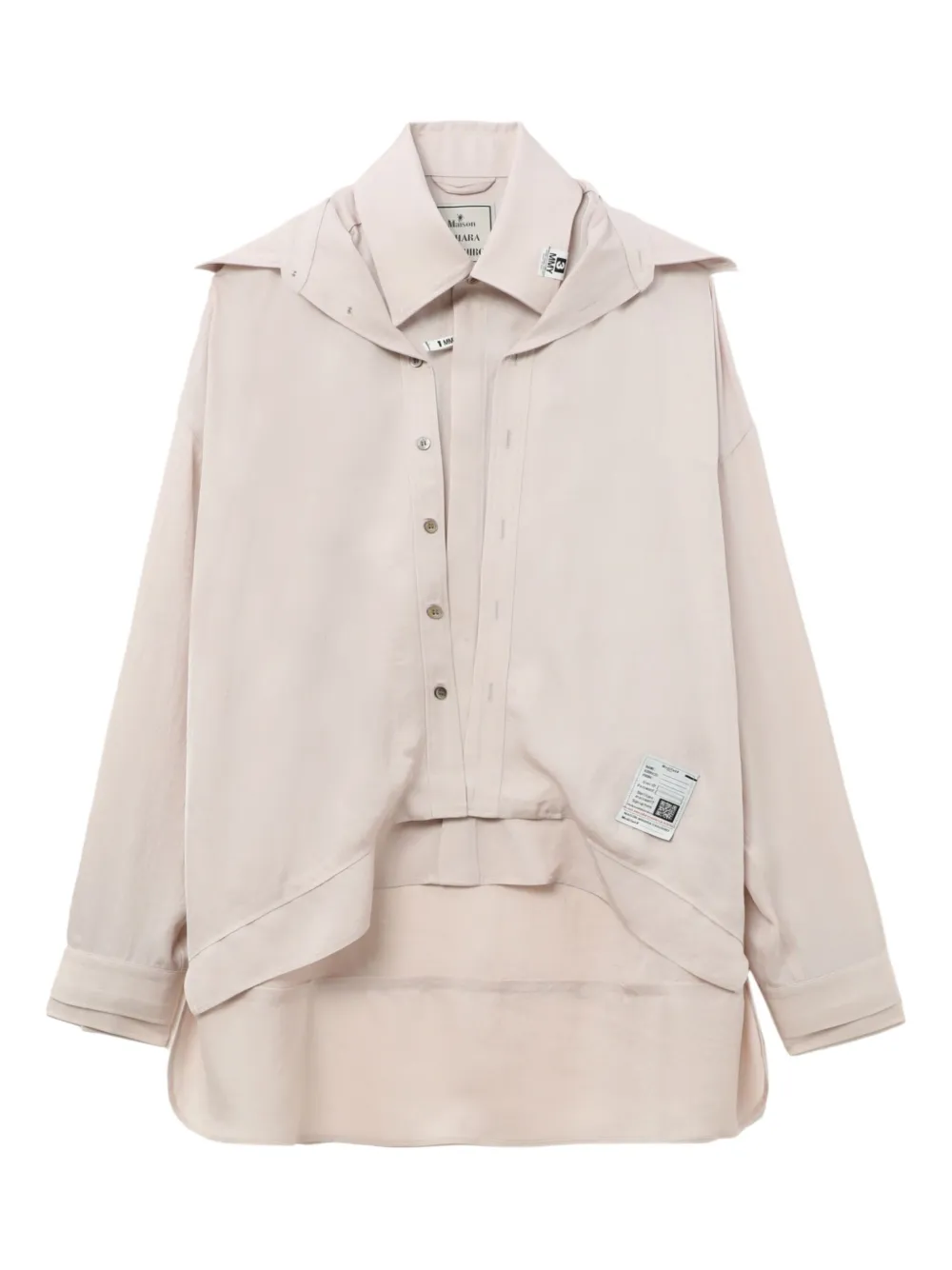Рубашка с многослойным воротником Maison Mihara Yasuhiro, розовый
Рубашка с многослойным воротником Maison Mihara Yasuhiro, розовый