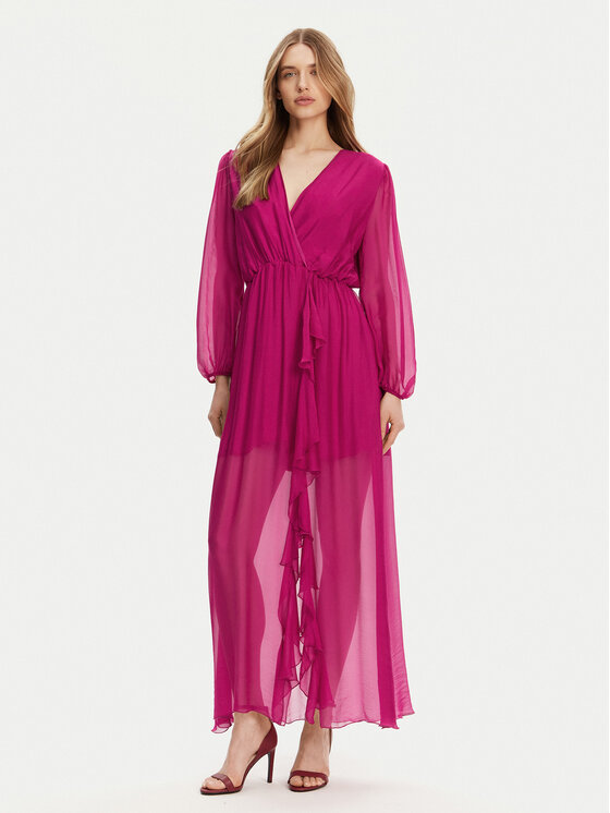 Свободного кроя летнее платье AFF-N013 Haveone, розовый 
Свободного кроя летнее платье AFF-N013 Haveone, розовый