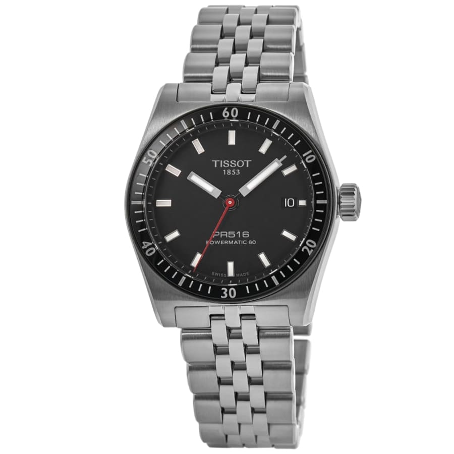 Tissot PRS 516 Powermatic 80 Автоматические стальные часы унисекс с черным циферблатом T149.407.11.051.00
Tissot PRS 516 Powermatic 80 Автоматические стальные часы унисекс с черным циферблатом T149.407.11.051.00