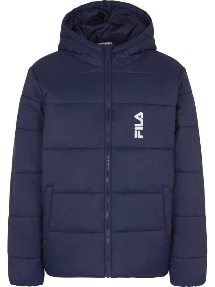Стеганая куртка синего цвета Fila
Стеганая куртка синего цвета Fila