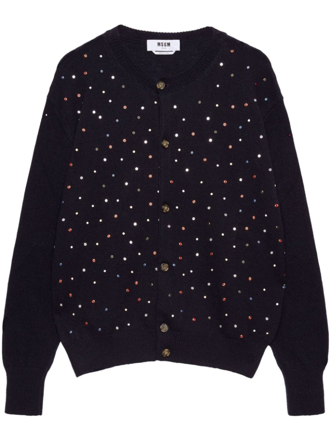 Кардиган MSGM, украшенный кристаллами, черный
Кардиган MSGM, украшенный кристаллами, черный