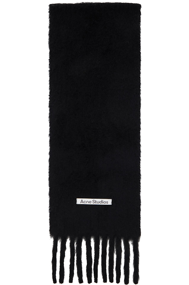 Шарф из мохера с логотипом Acne Studios, черный
Шарф из мохера с логотипом Acne Studios, черный