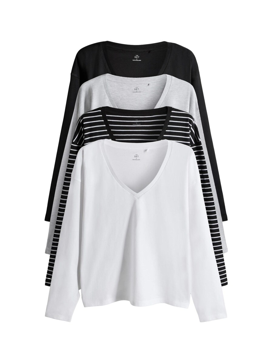 Рубашка The Set, Mottled Grey/Black/White
Рубашка The Set, Mottled Grey/Black/White