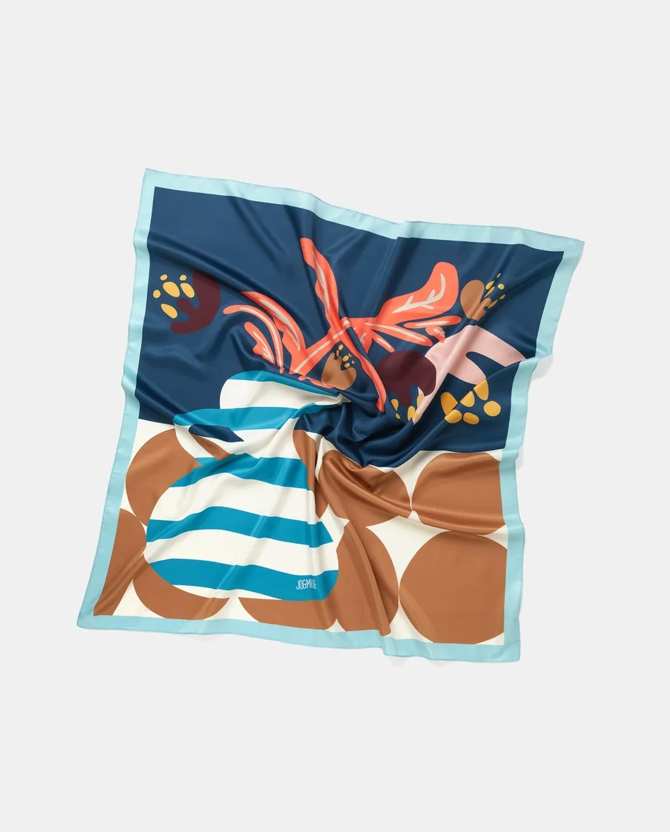 Платок с принтом кувшин Jo & Mr. Joe, темно-синий
Платок с принтом кувшин Jo & Mr. Joe, темно-синий