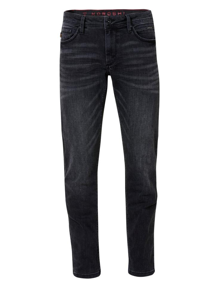 Джинсы-стрейч классического кроя в цвете ЧЕРНЫЙ ДЕНИМ KOROSHI
Джинсы-стрейч классического кроя в цвете ЧЕРНЫЙ ДЕНИМ KOROSHI