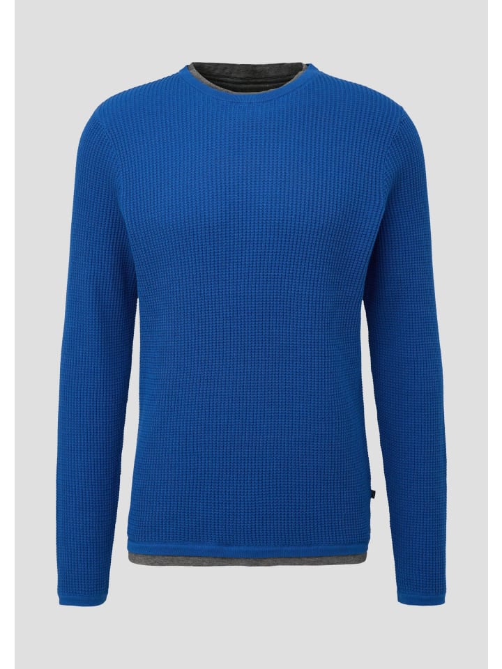 QS Вязаный свитер 5539_королевский синий
QS Вязаный свитер 5539_королевский синий