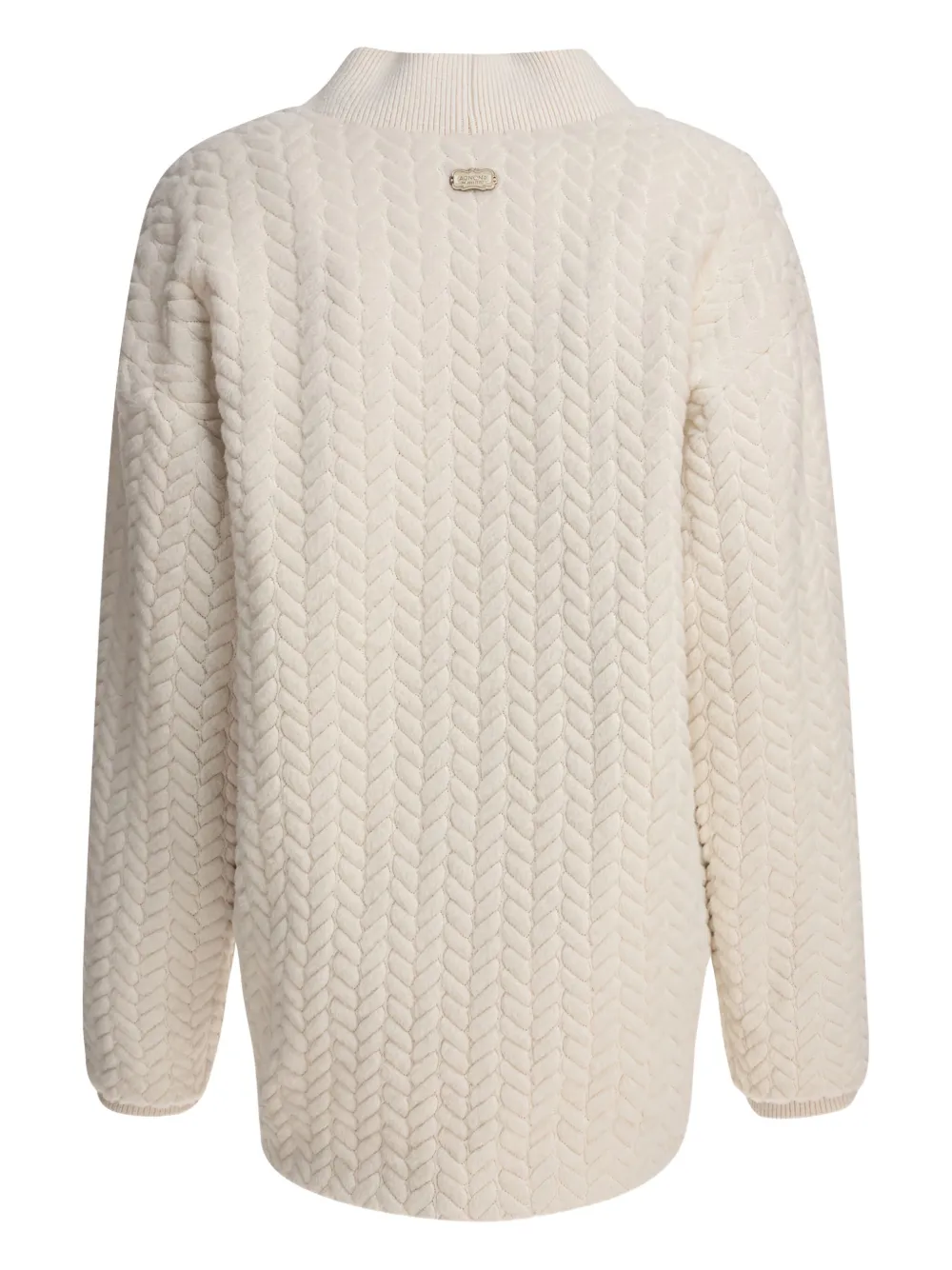 Кардиган с пуговицами, связанный косами Agnona, нейтральный 
Кардиган с пуговицами, связанный косами Agnona, нейтральный