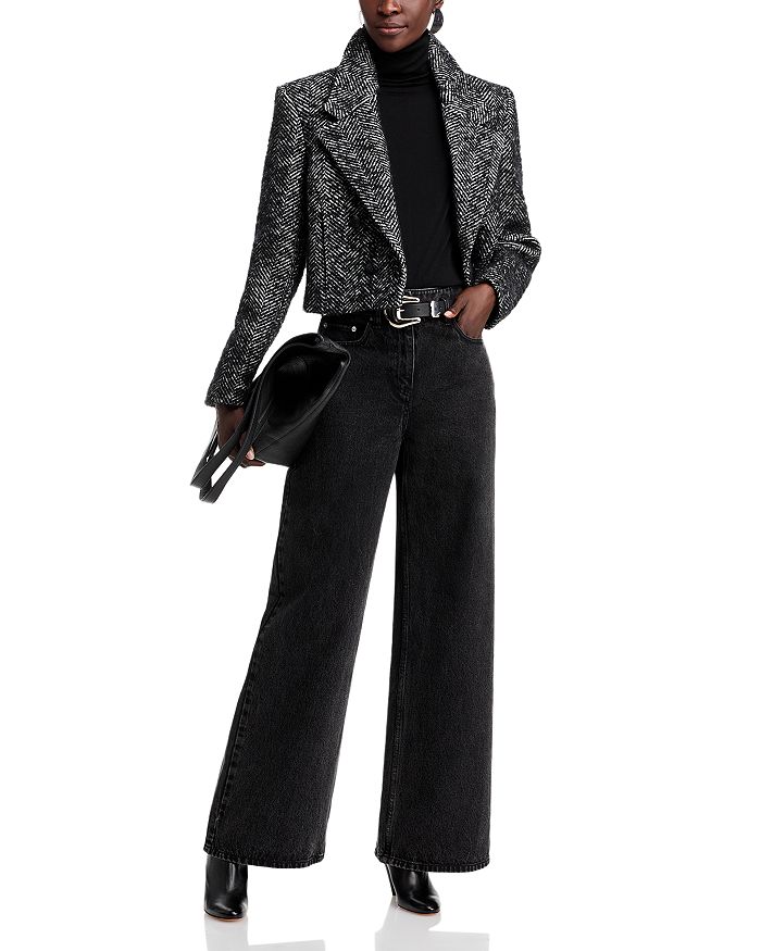 Пиджак из венского твида Anine Bing, черный
Пиджак из венского твида Anine Bing, черный