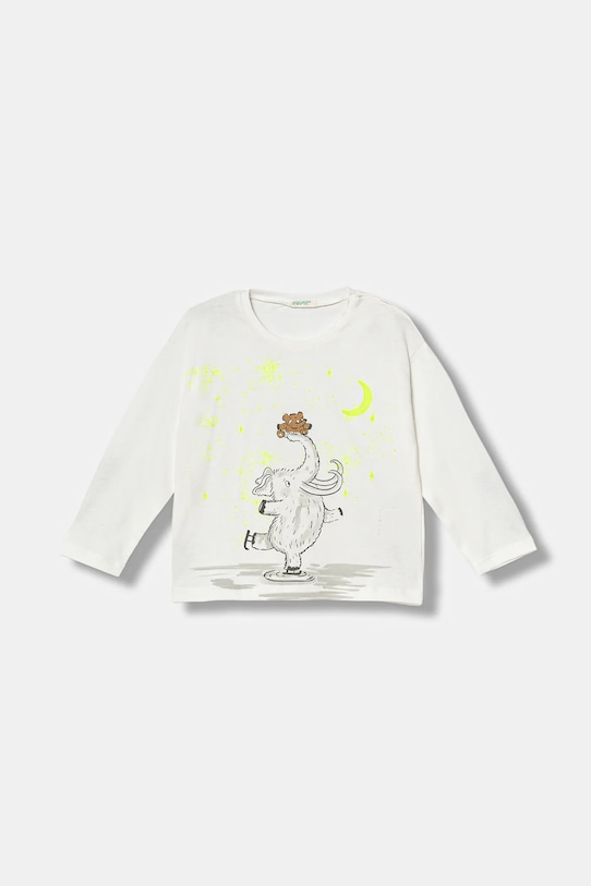 Детский хлопковый лонгслив United Colors Of Benetton, белый
Детский хлопковый лонгслив United Colors Of Benetton, белый