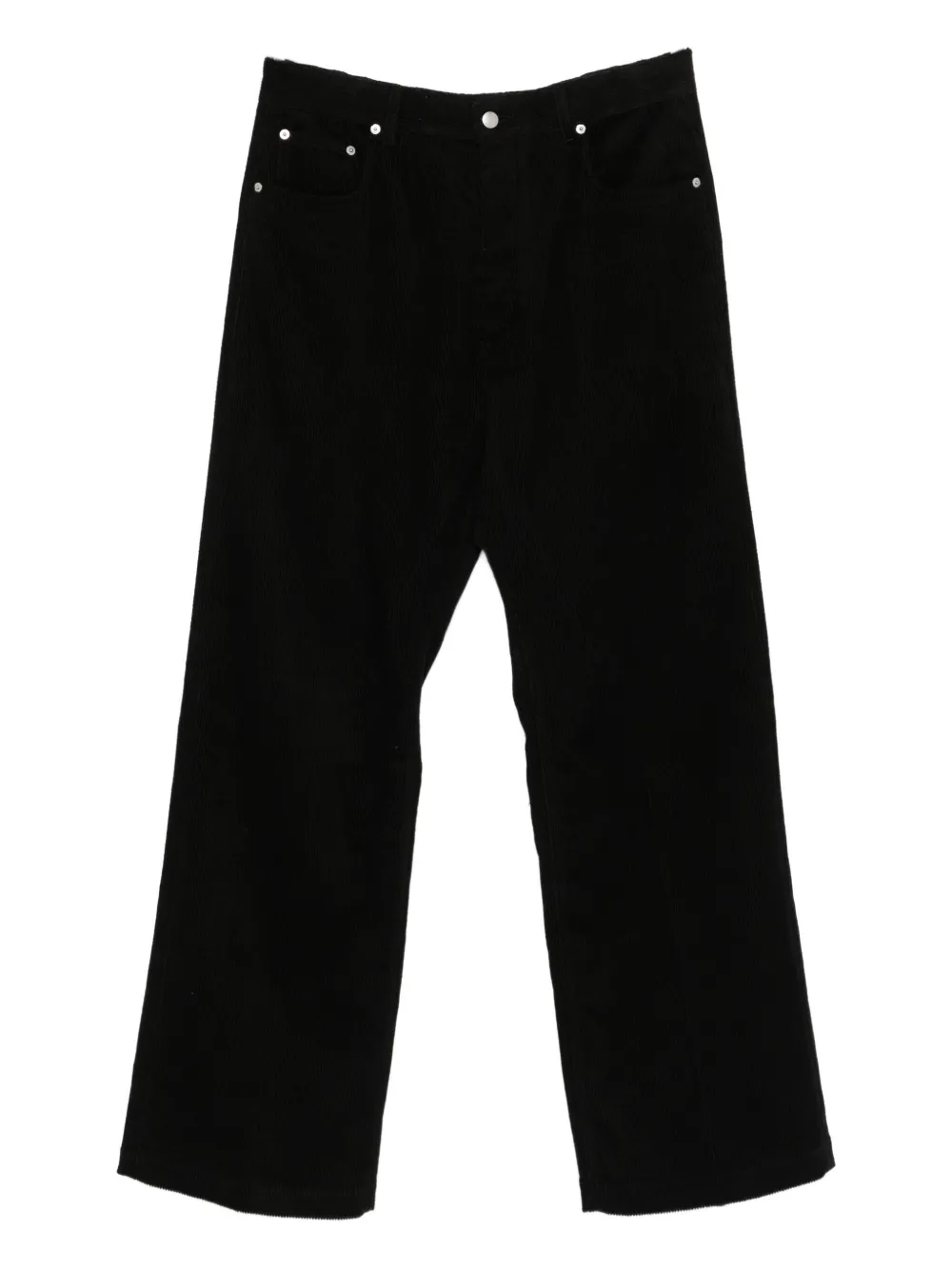 Вельветовые прямые брюки Rick Owens, черный
Вельветовые прямые брюки Rick Owens, черный