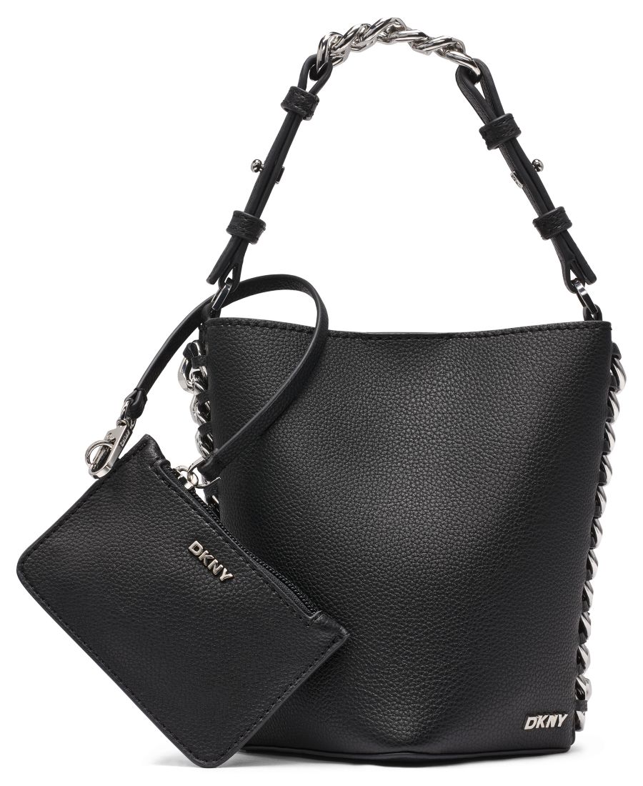 Сумка-ведро Riona Small DKNY, Black/silver
Сумка-ведро Riona Small DKNY, Black/silver