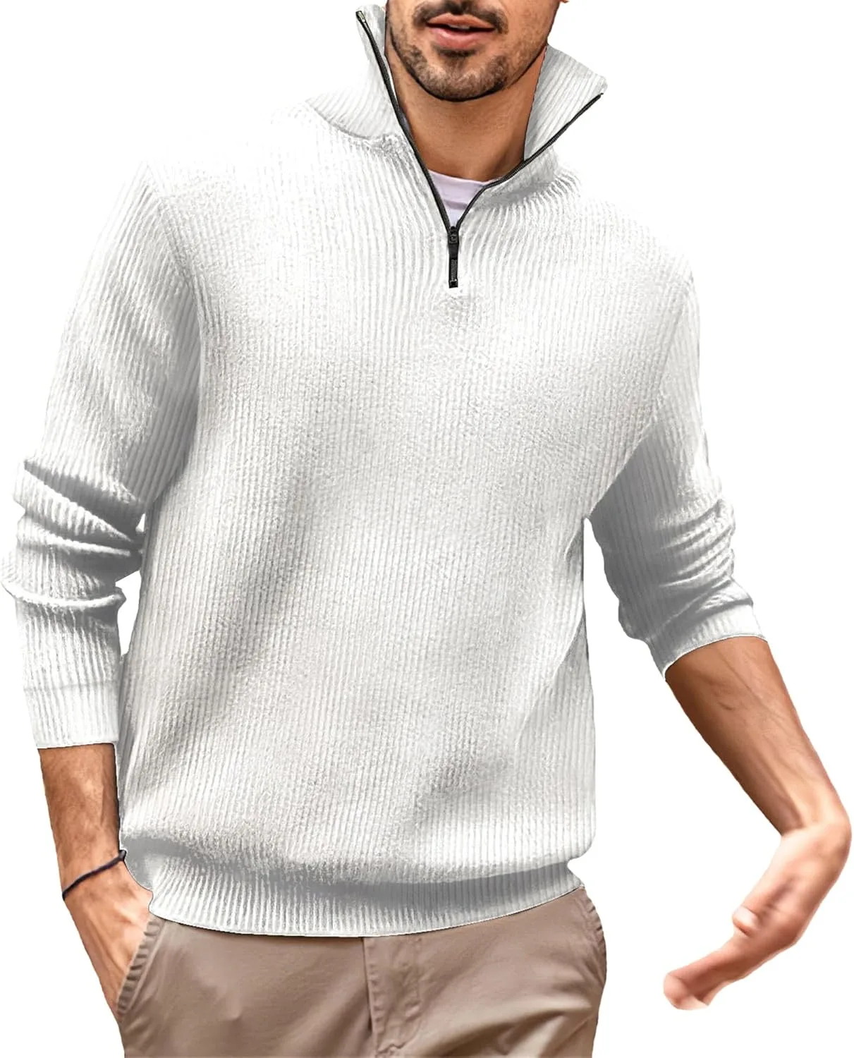 Мужской свитер Maiyifu-GJ Casual Slim Fit с воротником стойкой, утепленный вязаный пуловер
Мужской свитер Maiyifu-GJ Casual Slim Fit с воротником стойкой, утепленный вязаный пуловер