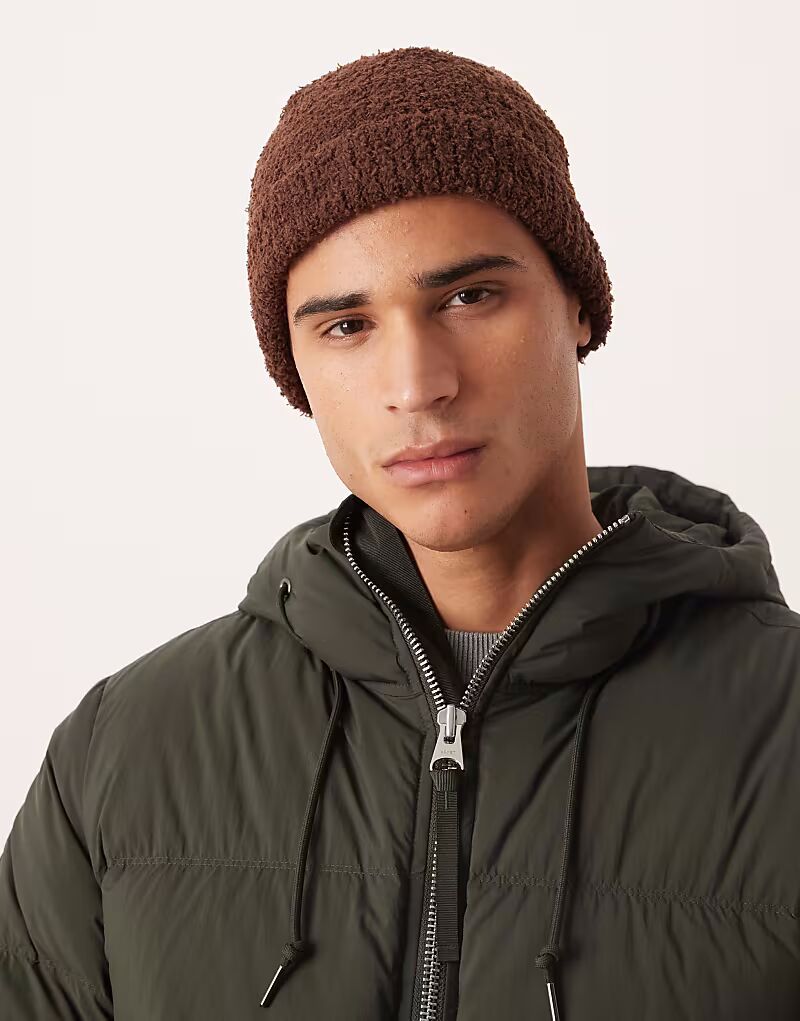 Вязаная флисовая шапка коричневого цвета Asos Design, Коричневый, Вязаная флисовая шапка коричневого цвета Asos Design
Вязаная флисовая шапка коричневого цвета Asos Design, Коричневый, Вязаная флисовая шапка коричневого цвета Asos Design