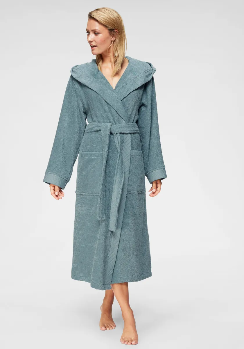 Женский халат andas "Livia" (1 штука), узорчатая кайма, длинный женский халат, 100% хлопок, XS-2XL, синий
Женский халат andas "Livia" (1 штука), узорчатая кайма, длинный женский халат, 100% хлопок, XS-2XL, синий