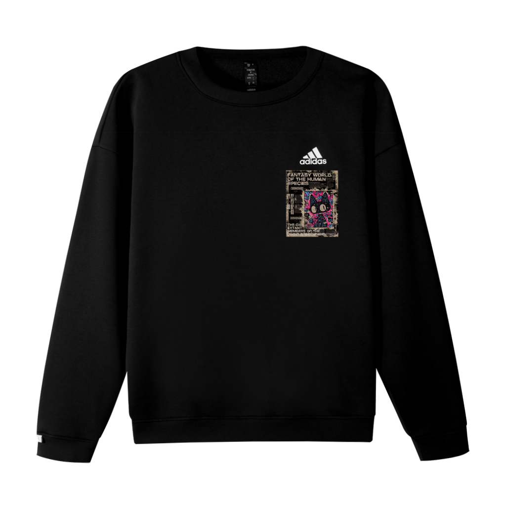 Свитшот Unisex с 3 полосками Adidas, черный
Свитшот Unisex с 3 полосками Adidas, черный