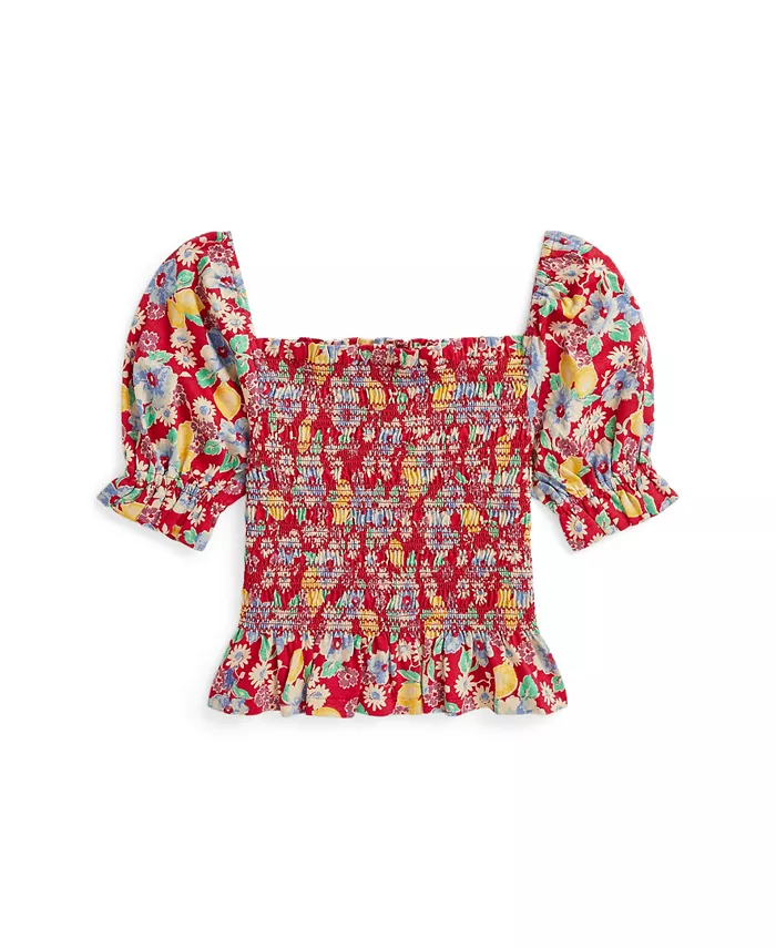 Топ из джерси с цветочным принтом и сборкой для девочек постарше Polo Ralph Lauren, мультиколор
Топ из джерси с цветочным принтом и сборкой для девочек постарше Polo Ralph Lauren, мультиколор