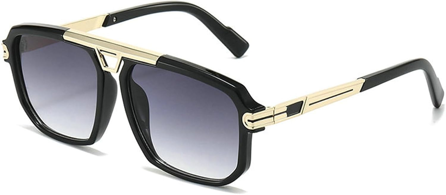 Мужские солнцезащитные очки Willochra Retro с двойной перемычкой, модель «пилот», модные коричнево-голубые оттенки, защита от ультрафиолета UV400, большие квадратные женские солнцезащитные очки, C2
Мужские солнцезащитные очки Willochra Retro с двойной перемычкой, модель «пилот», модные коричнево-голубые оттенки, защита от ультрафиолета UV400, большие квадратные женские солнцезащитные очки, C2