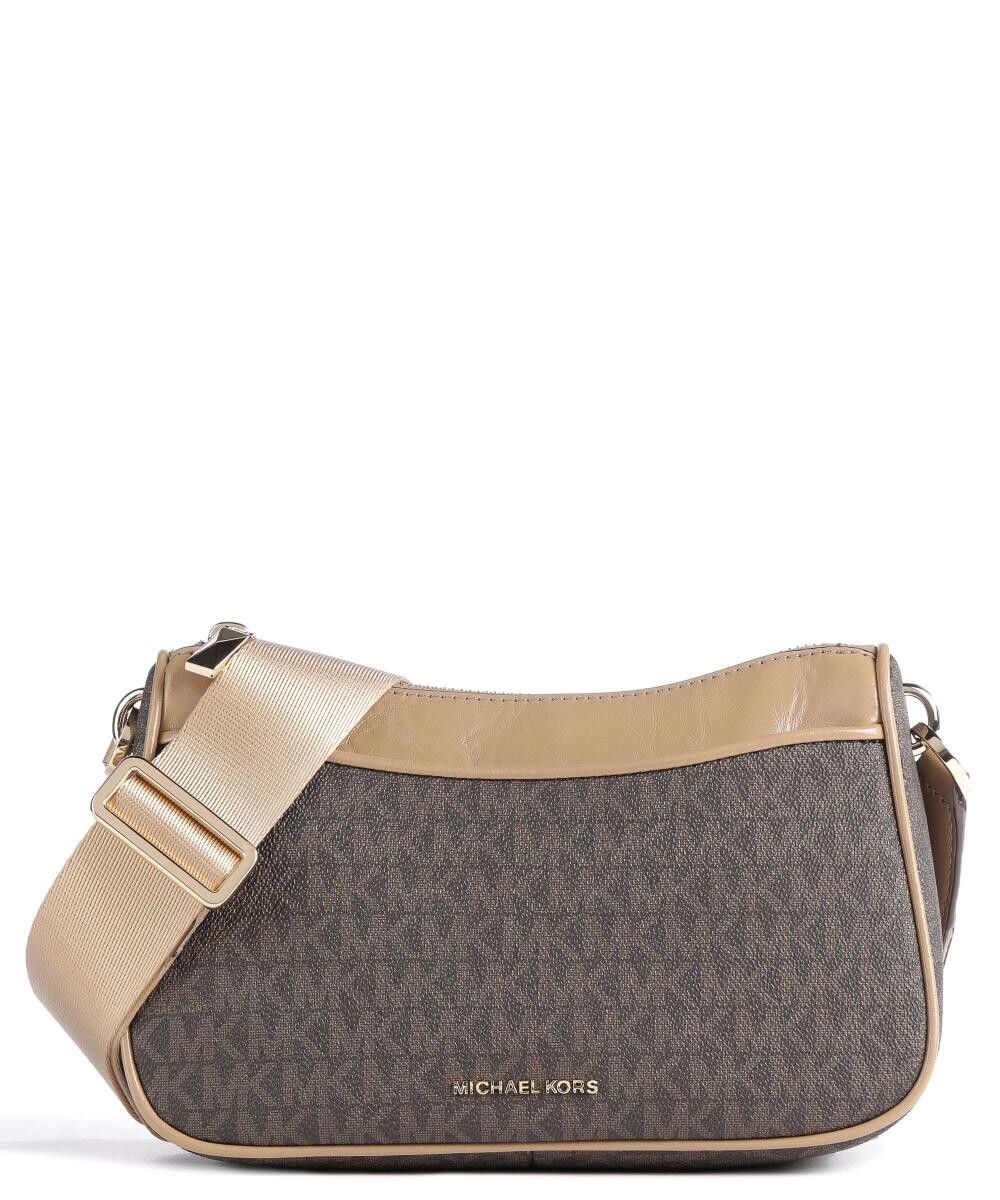 парусиновая сумка через плечо Jet Set Michael Kors, коричневый 
парусиновая сумка через плечо Jet Set Michael Kors, коричневый