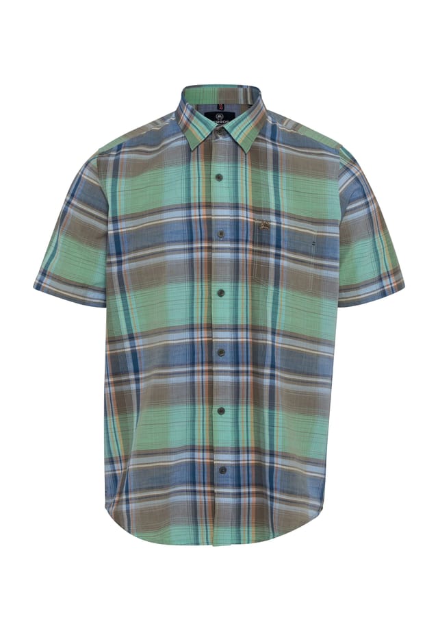 Повседневная рубашка обычного кроя с коротким рукавом и воротником на пуговицах Lerros, синий
Повседневная рубашка обычного кроя с коротким рукавом и воротником на пуговицах Lerros, синий