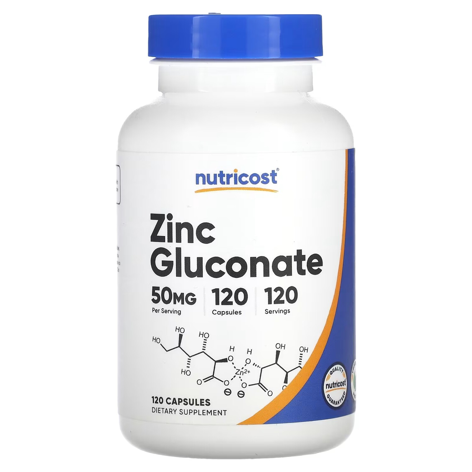 Цинка глюконат Nutricost 50 мг, 120 капсул
Цинка глюконат Nutricost 50 мг, 120 капсул