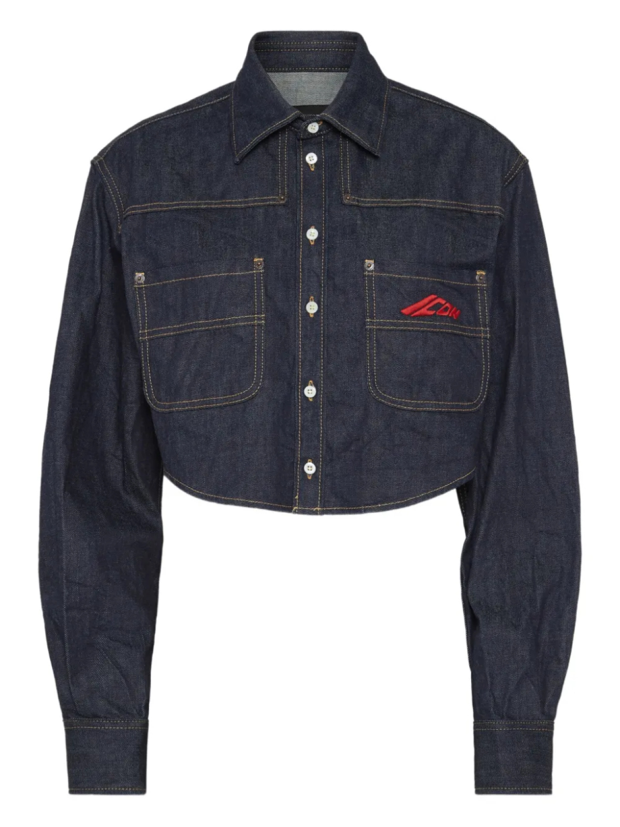 DSQUARED2 укороченная джинсовая рубашка, синий
DSQUARED2 укороченная джинсовая рубашка, синий