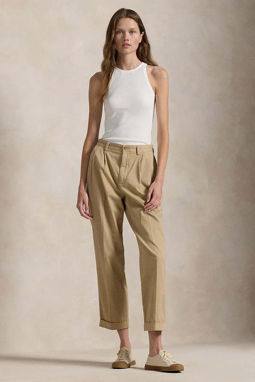 Хлопковые брюки Polo Ralph Lauren, бежевый
Хлопковые брюки Polo Ralph Lauren, бежевый