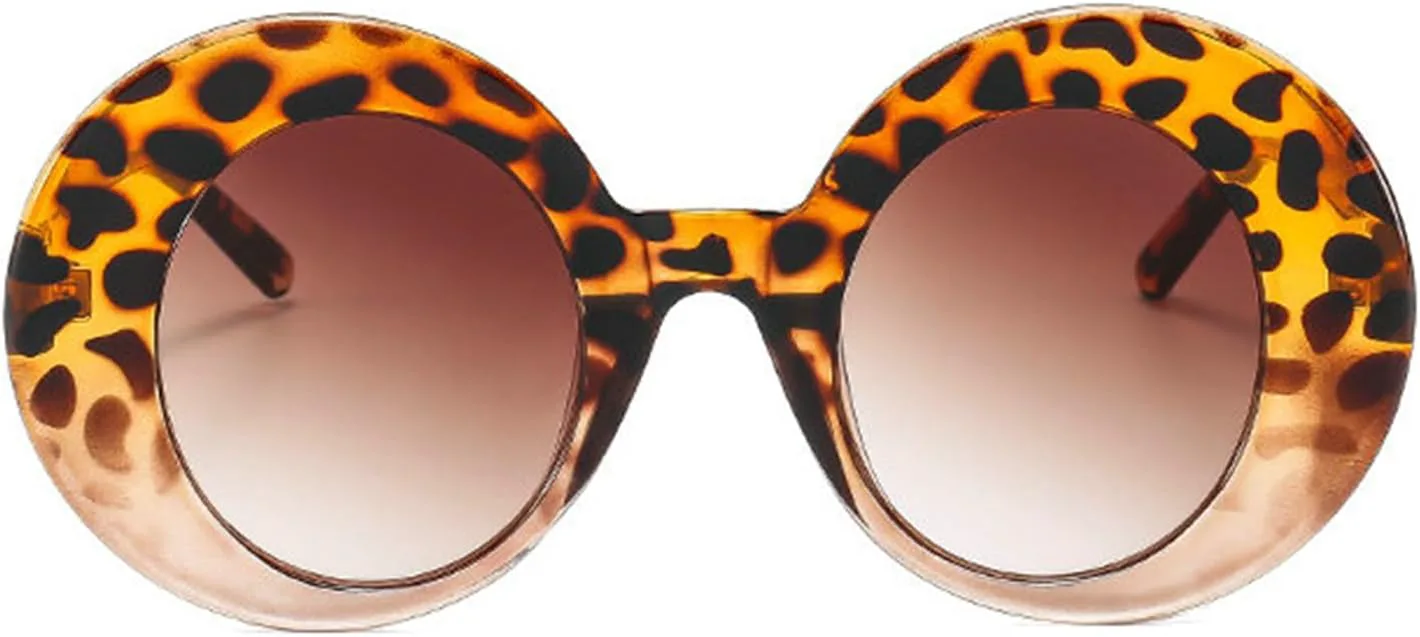 Willochra Модные большие круглые солнцезащитные очки для женщин, необычная форма, стильные очки в стиле хип-хоп с защитой от УФ-излучения, 2pcs-black&leopard
Willochra Модные большие круглые солнцезащитные очки для женщин, необычная форма, стильные очки в стиле хип-хоп с защитой от УФ-излучения, 2pcs-black&leopard