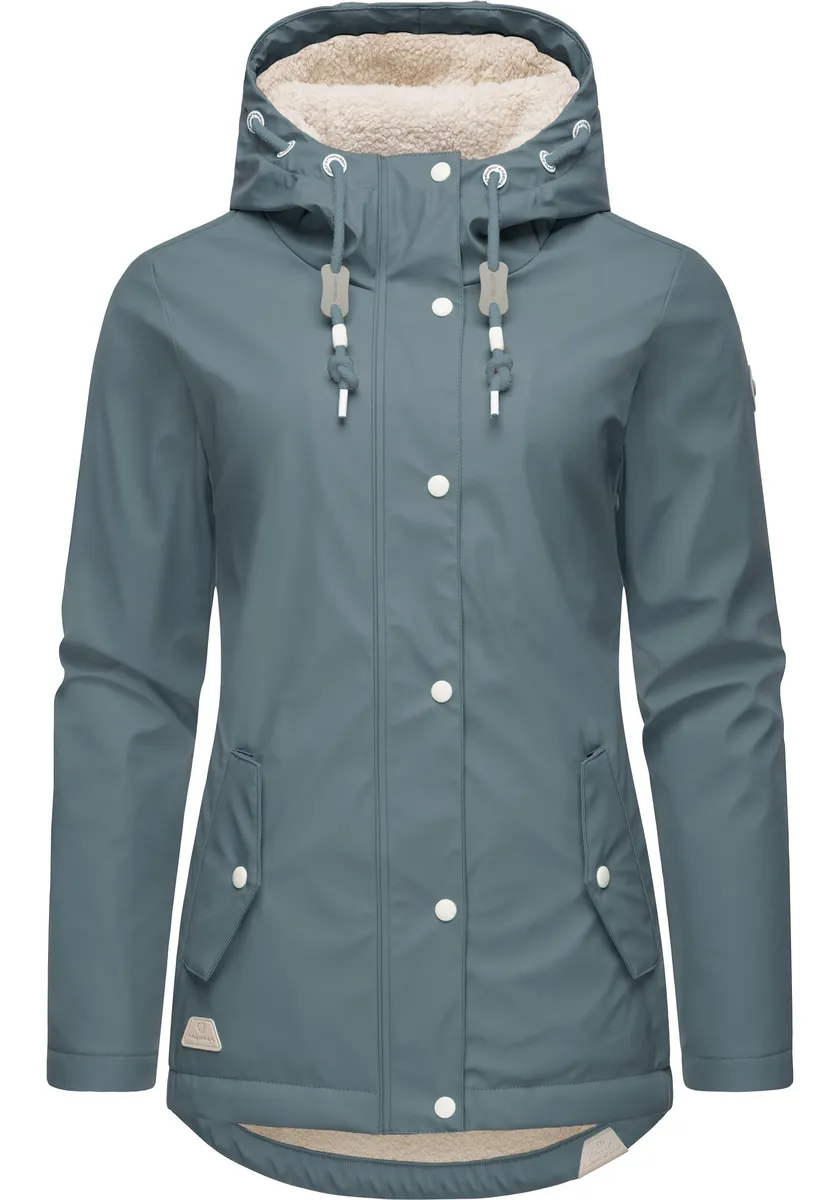 Дождевик Ragwear "Мардж" с капюшоном, женский зимний плащ на теплой подкладке, серый
Дождевик Ragwear "Мардж" с капюшоном, женский зимний плащ на теплой подкладке, серый