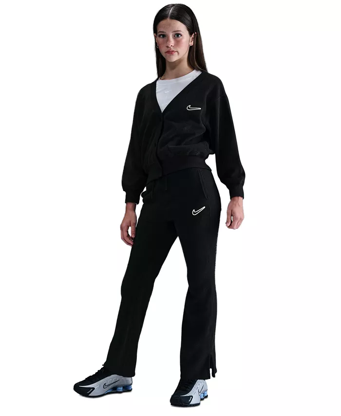 Детские флисовые брюки-клеш для девочек 7-16 лет Nike, черный
Детские флисовые брюки-клеш для девочек 7-16 лет Nike, черный