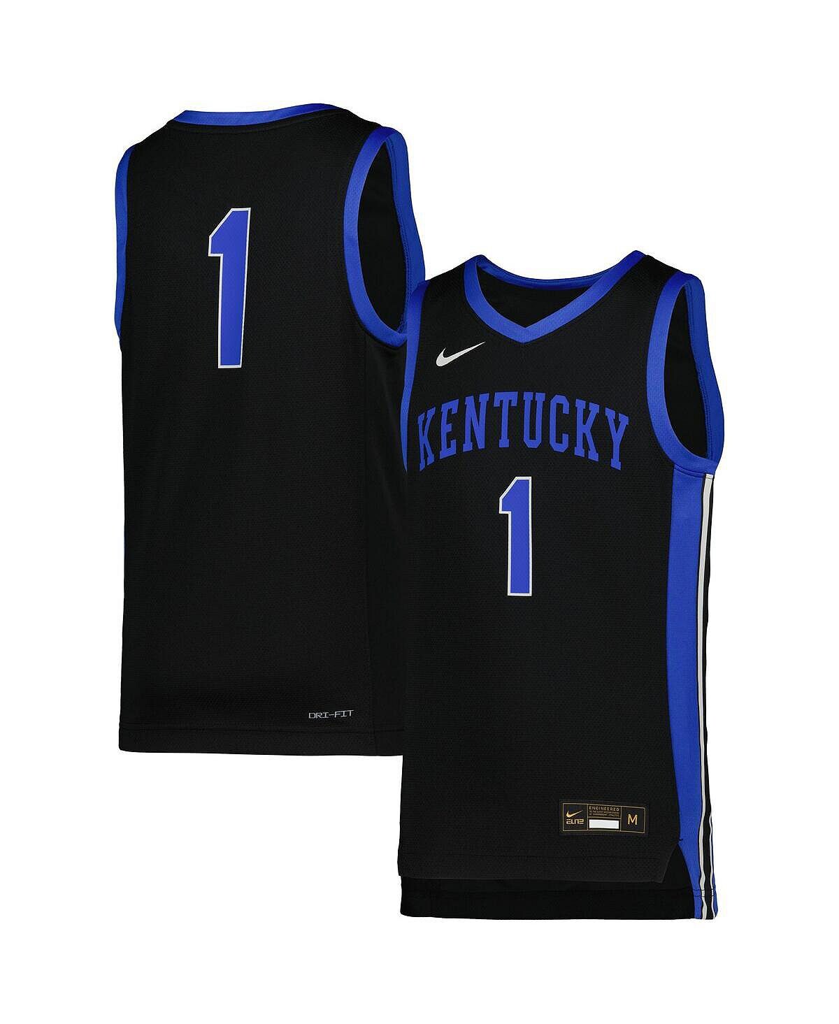 Реплика баскетбольной майки Big Boys # 1 Black Kentucky Wildcats Icon Nike
Реплика баскетбольной майки Big Boys # 1 Black Kentucky Wildcats Icon Nike