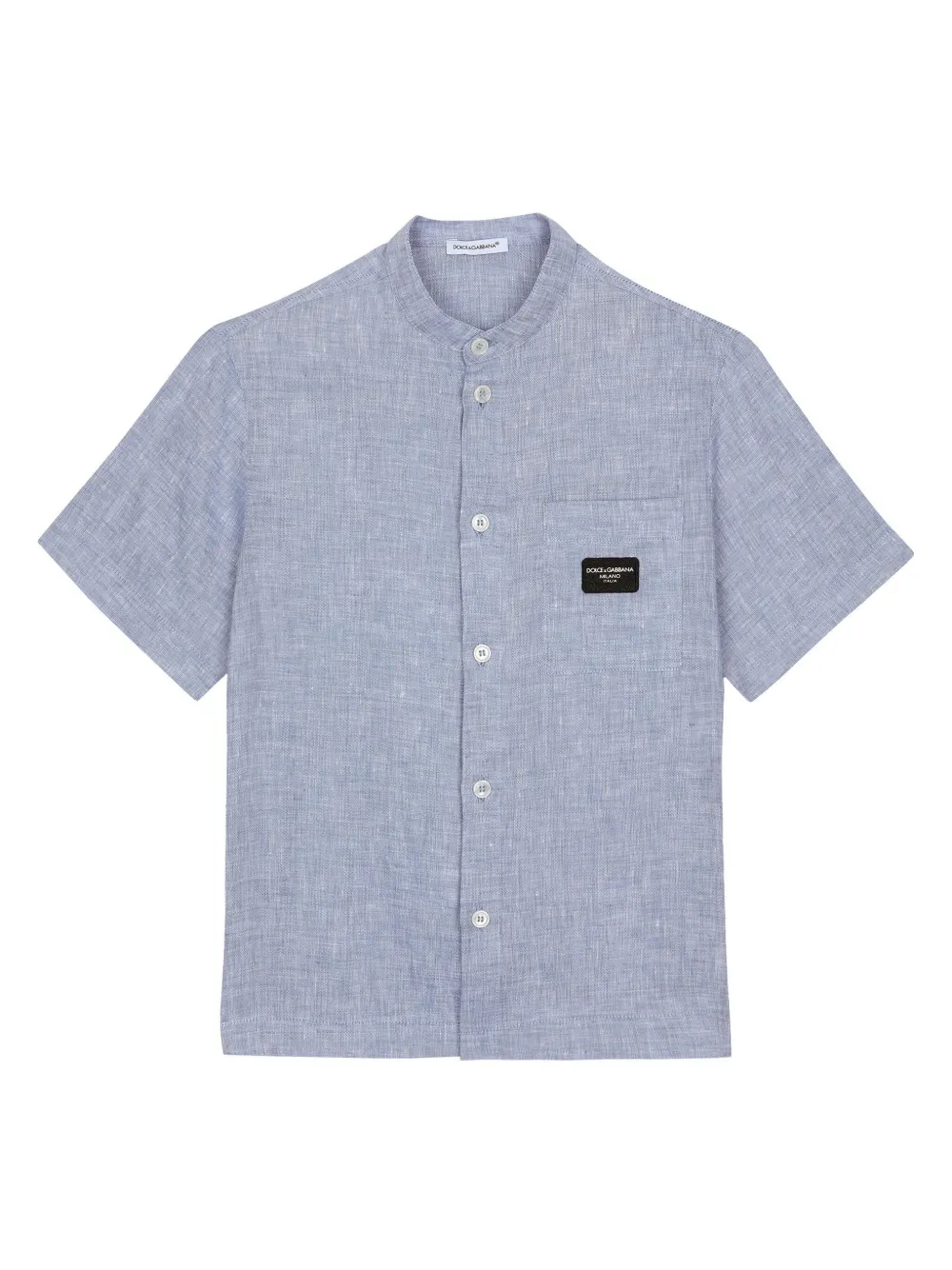 Льняная рубашка с нашивкой-логотипом Dolce & Gabbana Kids, синий
Льняная рубашка с нашивкой-логотипом Dolce & Gabbana Kids, синий