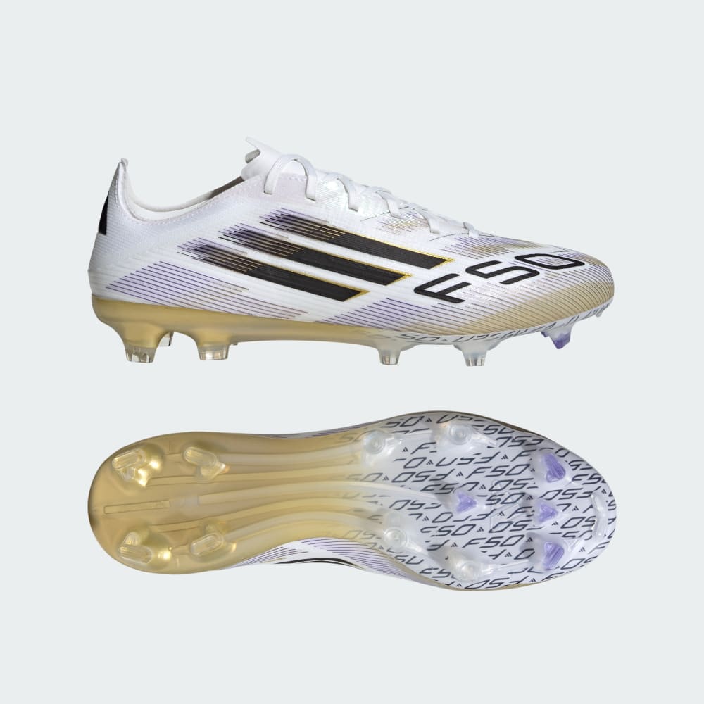Бутсы Adidas F50 Pro Firm Ground Cleats, цвет Cloud White/Core Black/Gold Metallic
Бутсы Adidas F50 Pro Firm Ground Cleats, цвет Cloud White/Core Black/Gold Metallic
