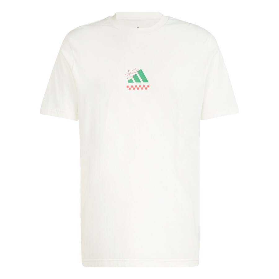Рубашка для выступлений ADIDAS SPORTSWEAR Lounge Pizza Graphic, белый 
Рубашка для выступлений ADIDAS SPORTSWEAR Lounge Pizza Graphic, белый