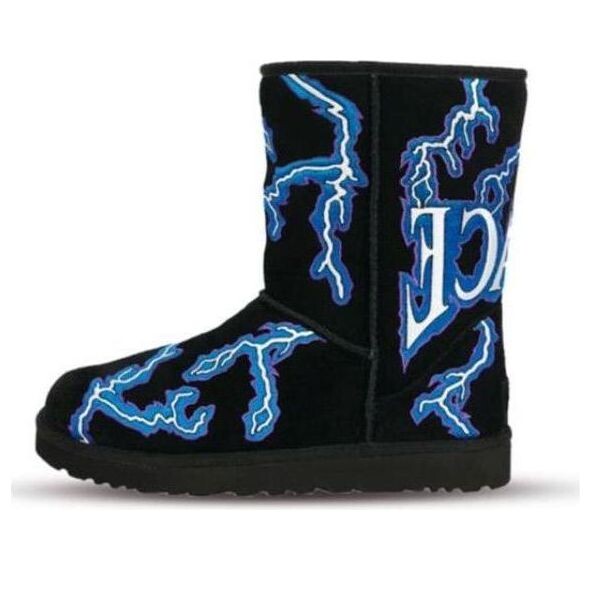 Кроссовки x palace classic short boots Ugg, черный 
Кроссовки x palace classic short boots Ugg, черный