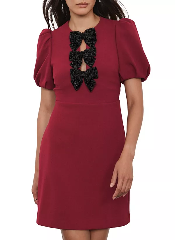 Женское мини-платье с бантом Mint Velvet, красный
Женское мини-платье с бантом Mint Velvet, красный