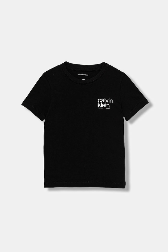 Детская хлопковая футболка Calvin Klein Jeans, черный
Детская хлопковая футболка Calvin Klein Jeans, черный